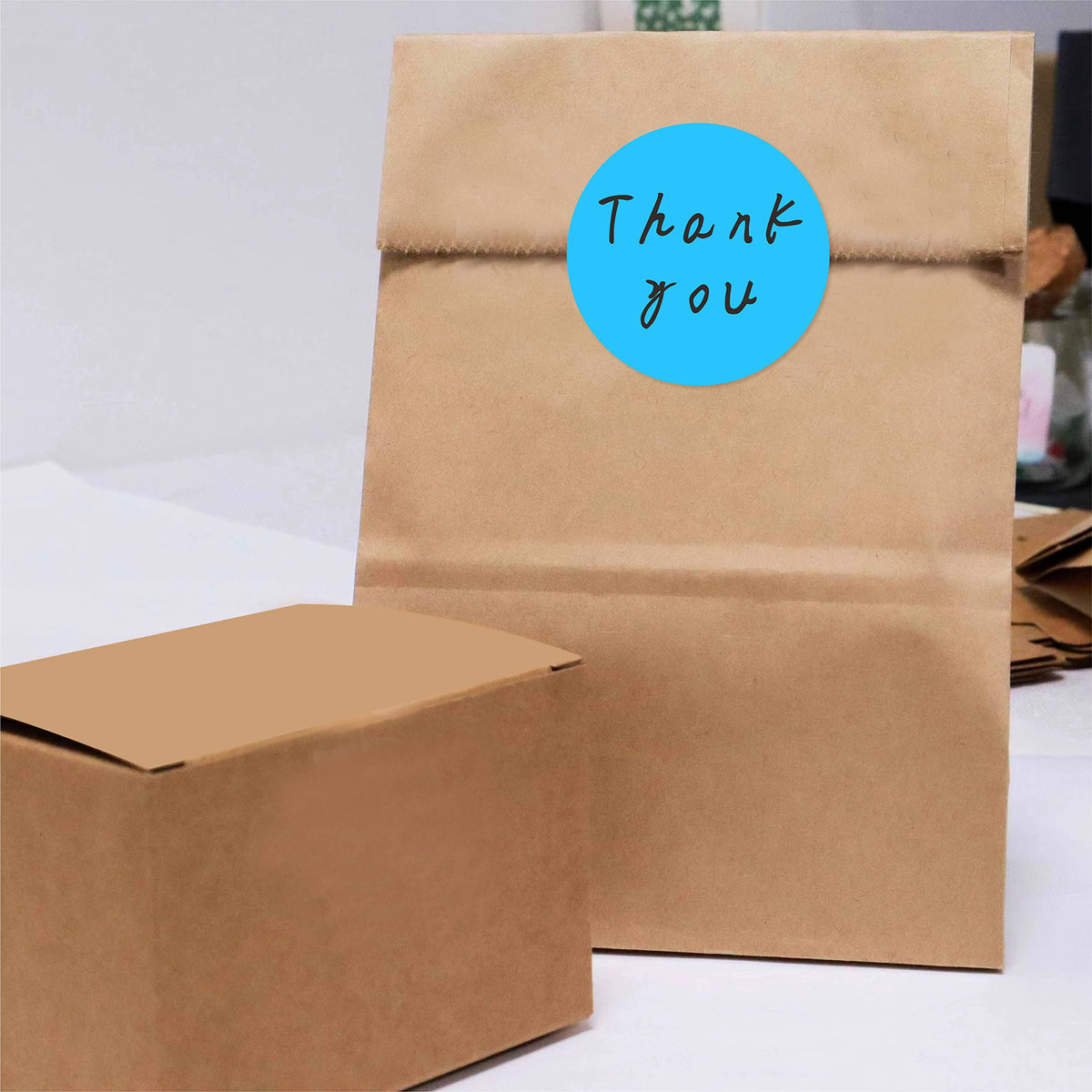 2" Sky-Blue Color-Code Circle Dot Labels in Dispenser Box, 500 Stickers