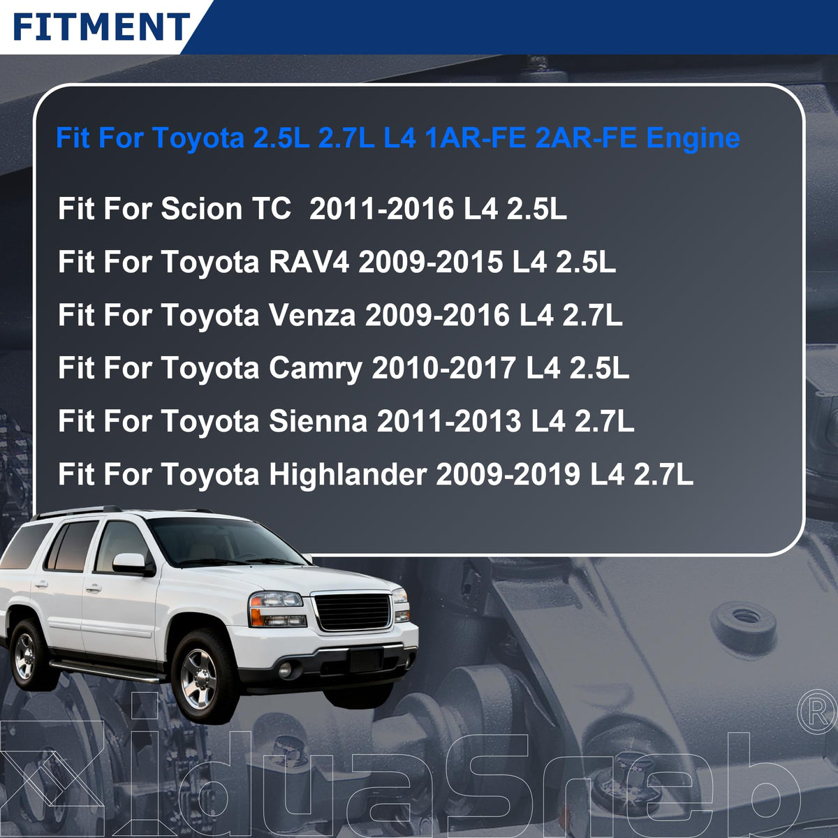 2AR-FE Timing Chain Kit & Head Gasket Set For Toyota 2009-2019