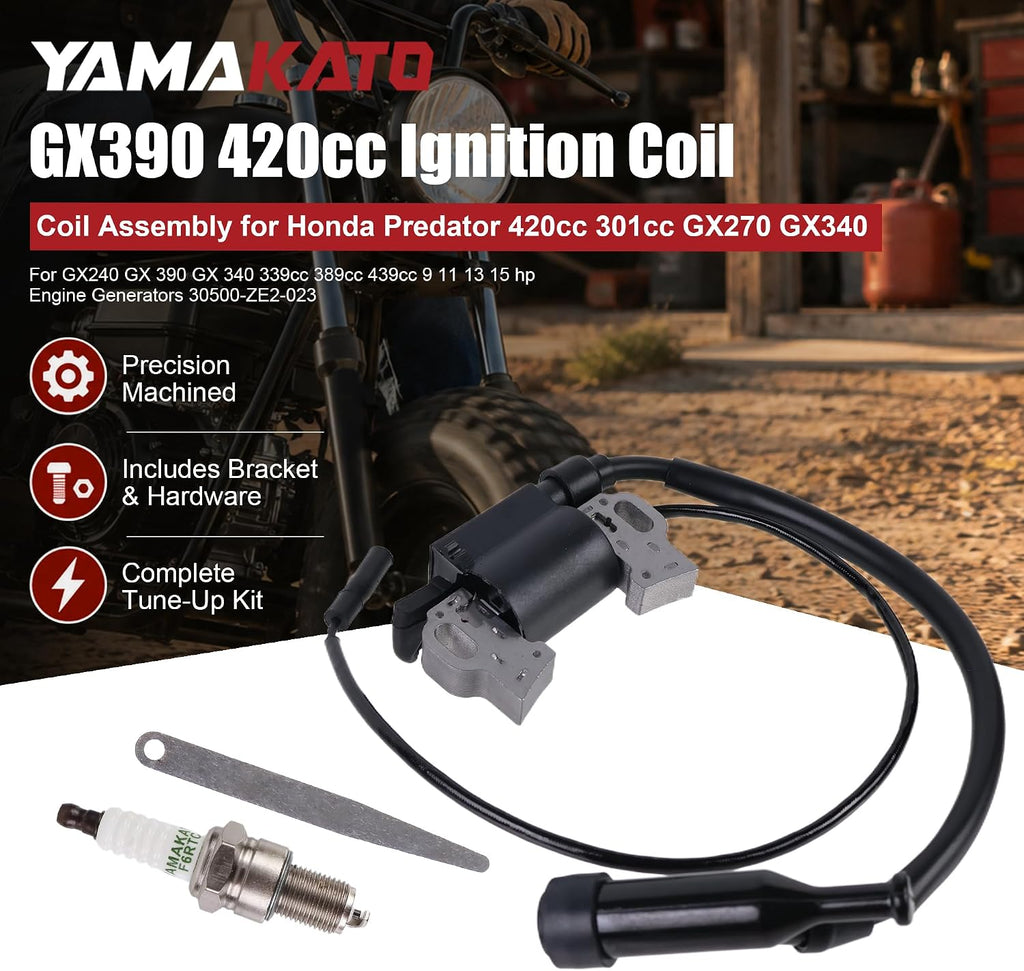 YAMAKATO GX390 Ignition Coil for Honda Predator 420cc 301cc GX270 GX340