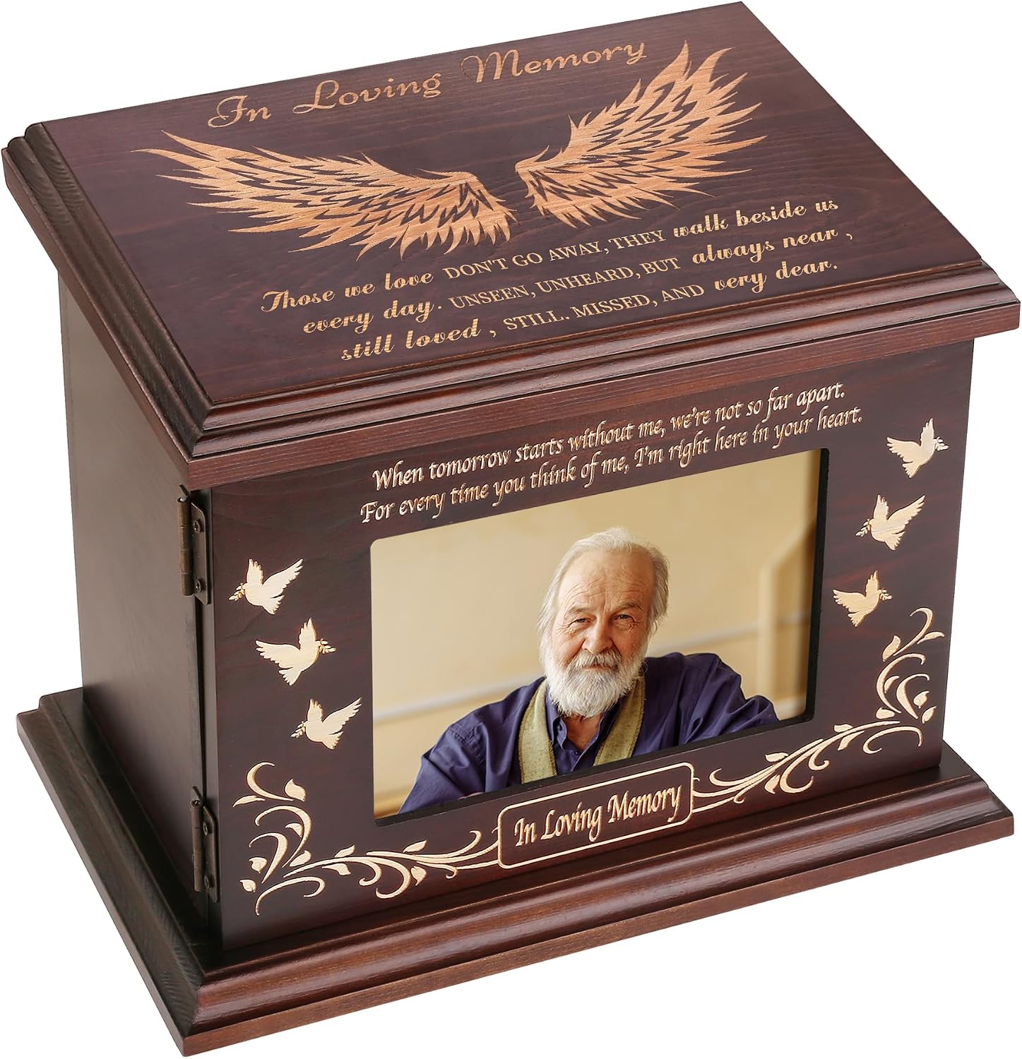 Cremation Urns for Human Ashes Male Female with Photo Frame