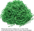 1/2 LB Crinkle Cut Paper Shred Filler 8 oz Green Shredded Paper