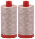 2-Pack - 50WT - ERMINE (2312) Solid - Mako Cotton Thread - 1422 Yards Each