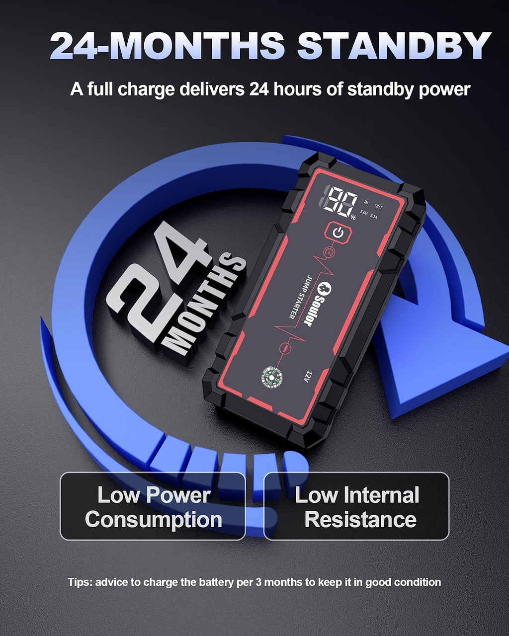 Car Battery Jump Starter Battery Jumper Starter Portable 6000A