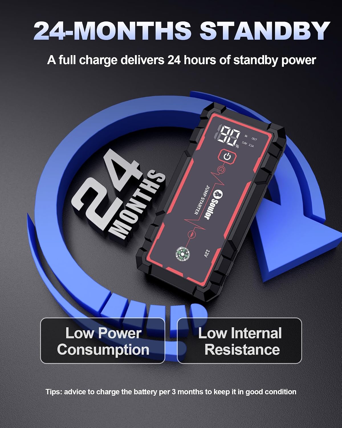 Car Battery Jump Starter Battery Jumper Starter Portable 6000A