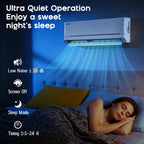12,000 BTU Mini Split Air Conditioner and Heater, 18 SEER2, 208-230V
