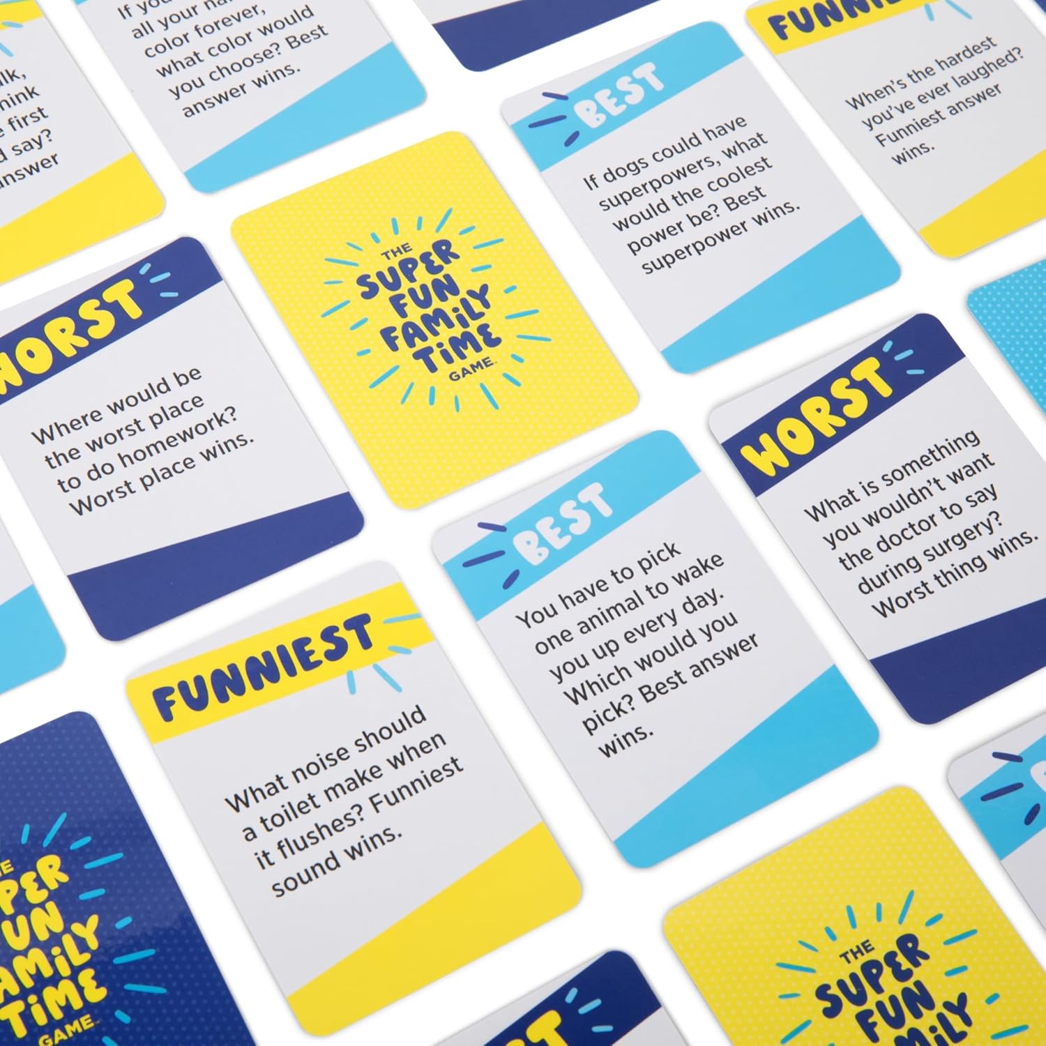 The Super Fun Family Time Game [Family Card Game, Entertaining Conversation Starters & Challenges | Great for Gifts