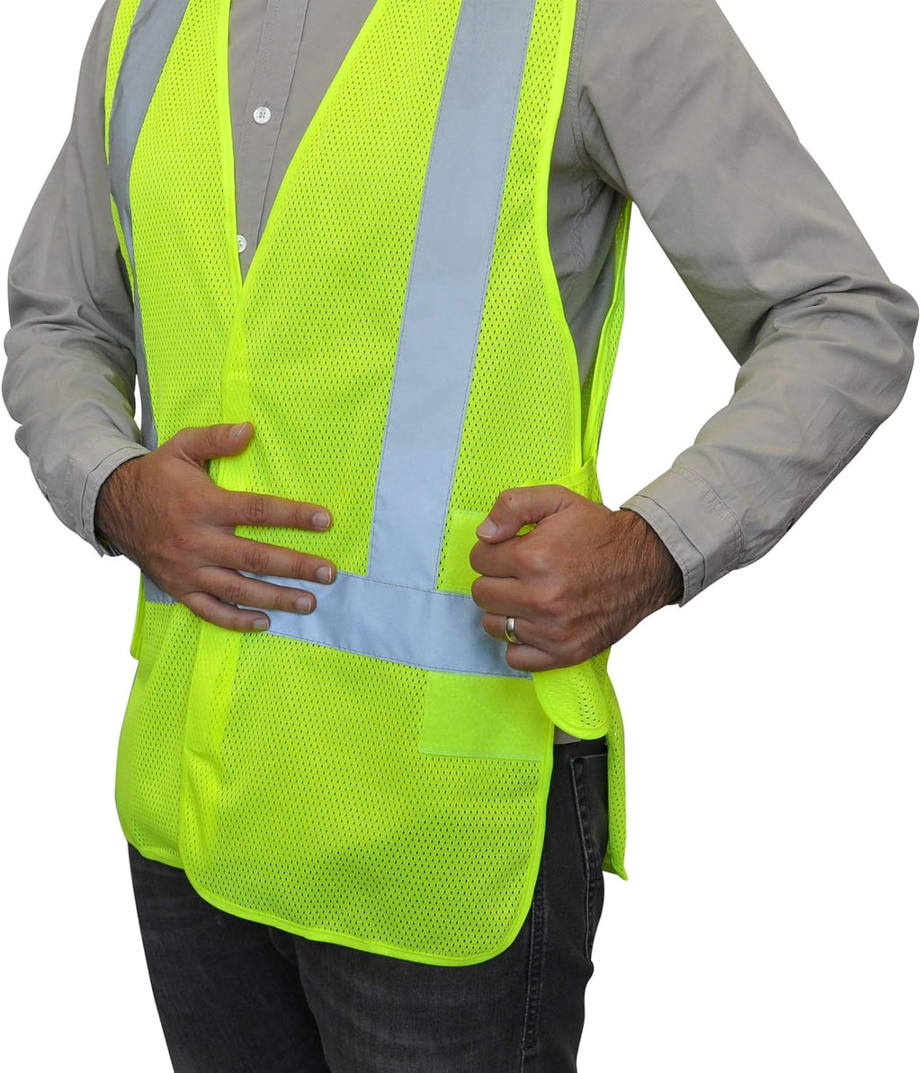 High Reflective Vest - Construction Vest - Universal Fit - ANSI/ISEA Class 2 - Sweat-Free With Reflective Material