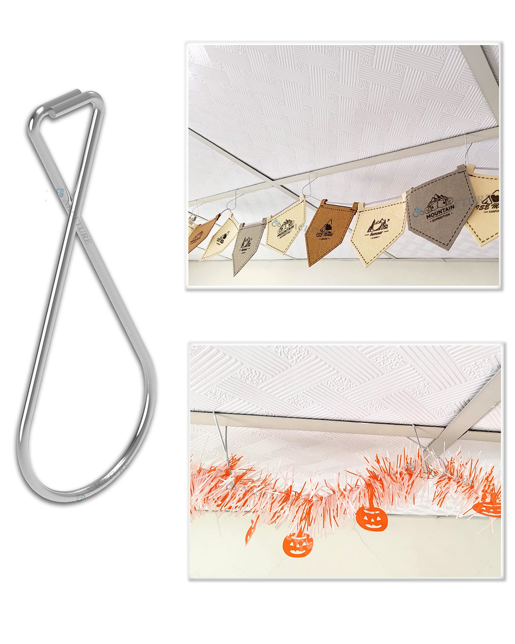 Heavy Duty Drop Ceiling Hook Clips 100 Pack