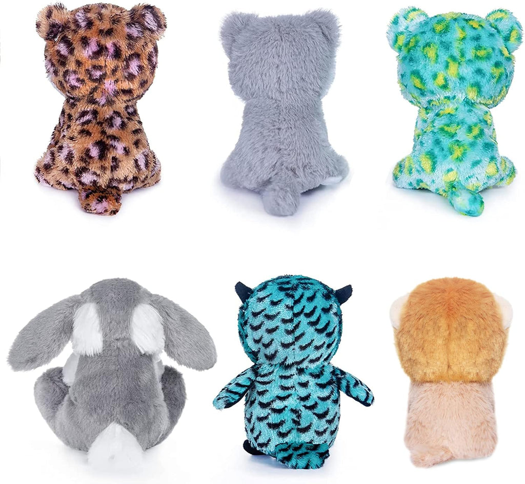 5" Plush Toys Set: Stuffed Animals Bundle - Cute Animals Toys Pack of 6 for Babies & Kids