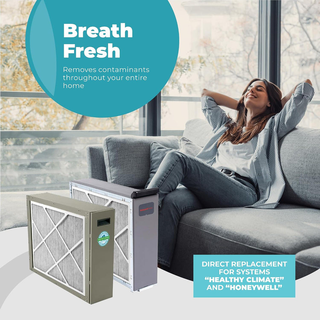Lennox X6675 20x25x5 Air Filter, Lennox Healthy Climate Carbon Clean Merv 16 Home Furnace Filter for HVAC system 2