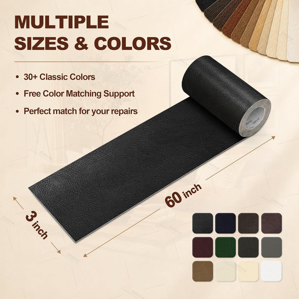 Leather Repair Tape,Self Adhesive Leather Repair Patch,Leather Patches for Furniture,Sofa,Car Seats,Office Chair.
