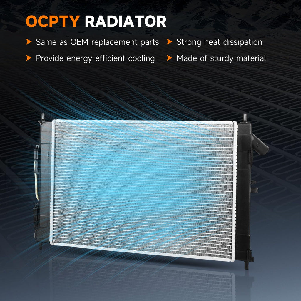 OCPTY 13412 Engine Radiator for 2014-2016 for Hyundai Elantra 1.8L