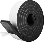 Self Adhesive Foam Tape Weatherstrip 2In x 1/2In x 6.5Ft High Density Foam Insulation Strips Foam Seal Weather
