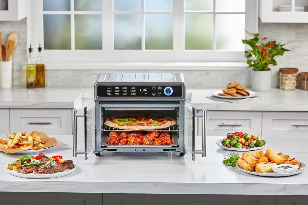 BLACK+DECKER 12-in-1 Crisp 'N Bake Air Fryer Toaster Oven | 12-in-1 air fryer toaster oven fits a 12-inch pizza with