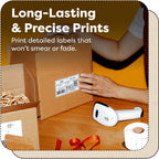 2" X 2" Square Direct Thermal Printer Labels (700 Count, 1 Roll)