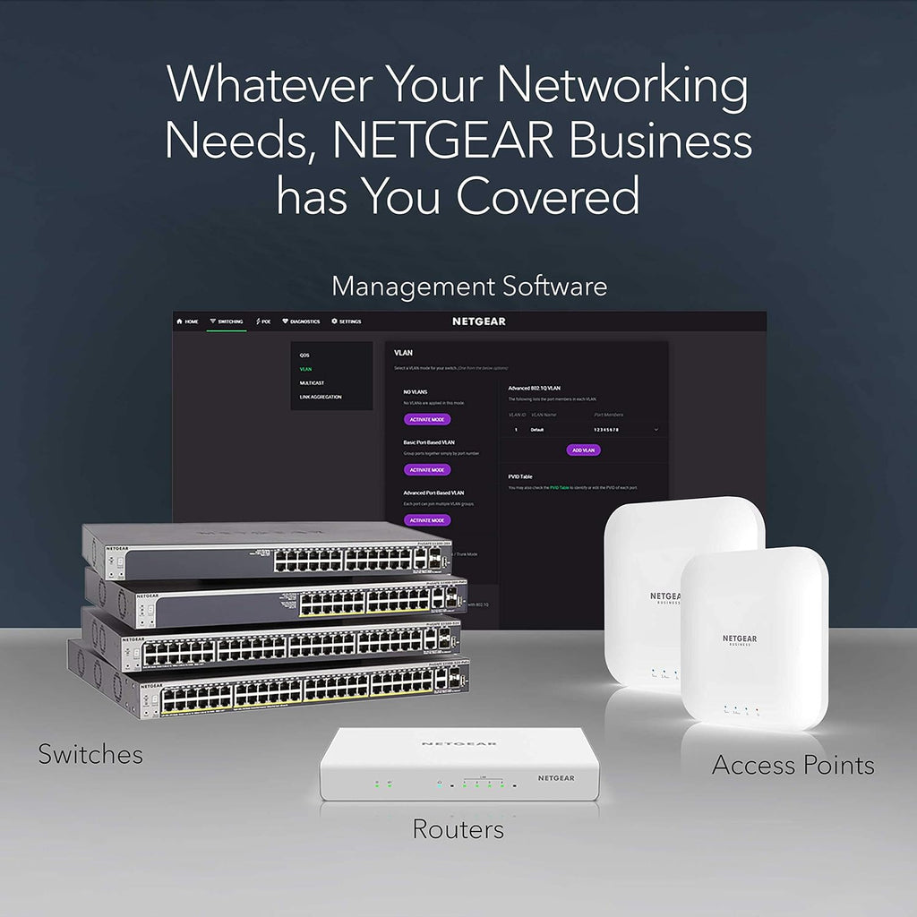 24-Port PoE Gigabit Ethernet Unmanaged Network Switch (GS324P) | With 8 x 1G and 16 x 1G PoE+ Ports @ 190W, Desktop