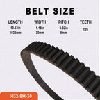 PODYORK 1032-8M-30 HTD Timing Belt 129T 1Pc for 3D Printer CNC Machine