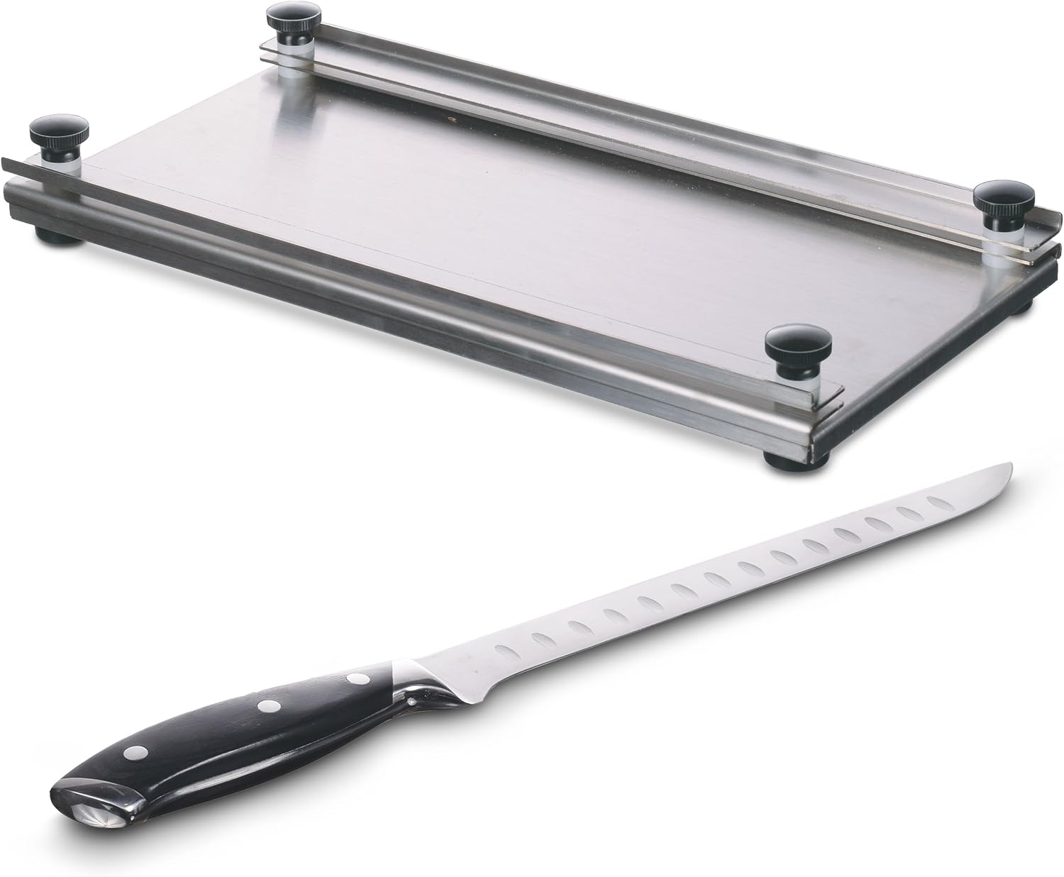 Ultimate Stainless Steel Beef Jerky Maker Slicer Cutting Board With Beginners Guide on How To Dry Cure Preserve Beef