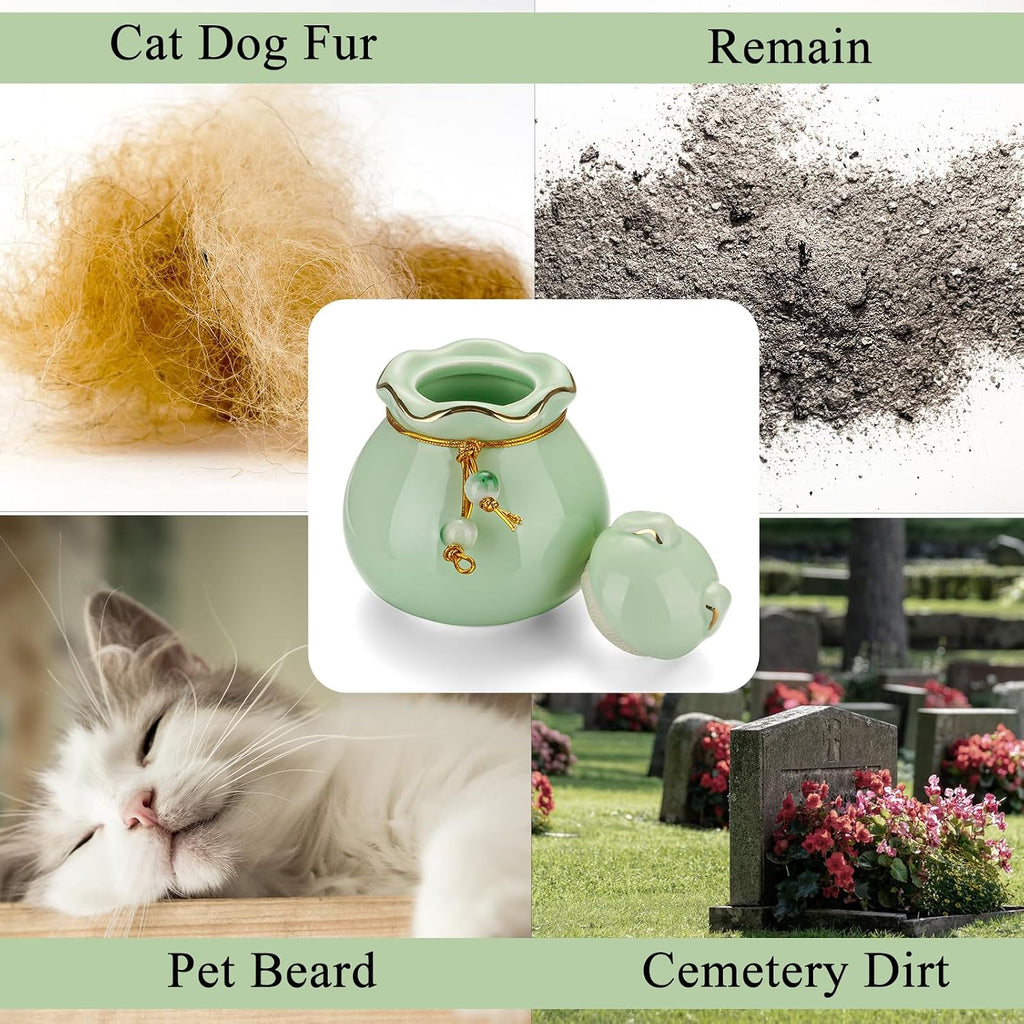 Pet Urn for Dog 3.54" Cat Urn for Ashes Pet Lid Pet Ashes Keepsake