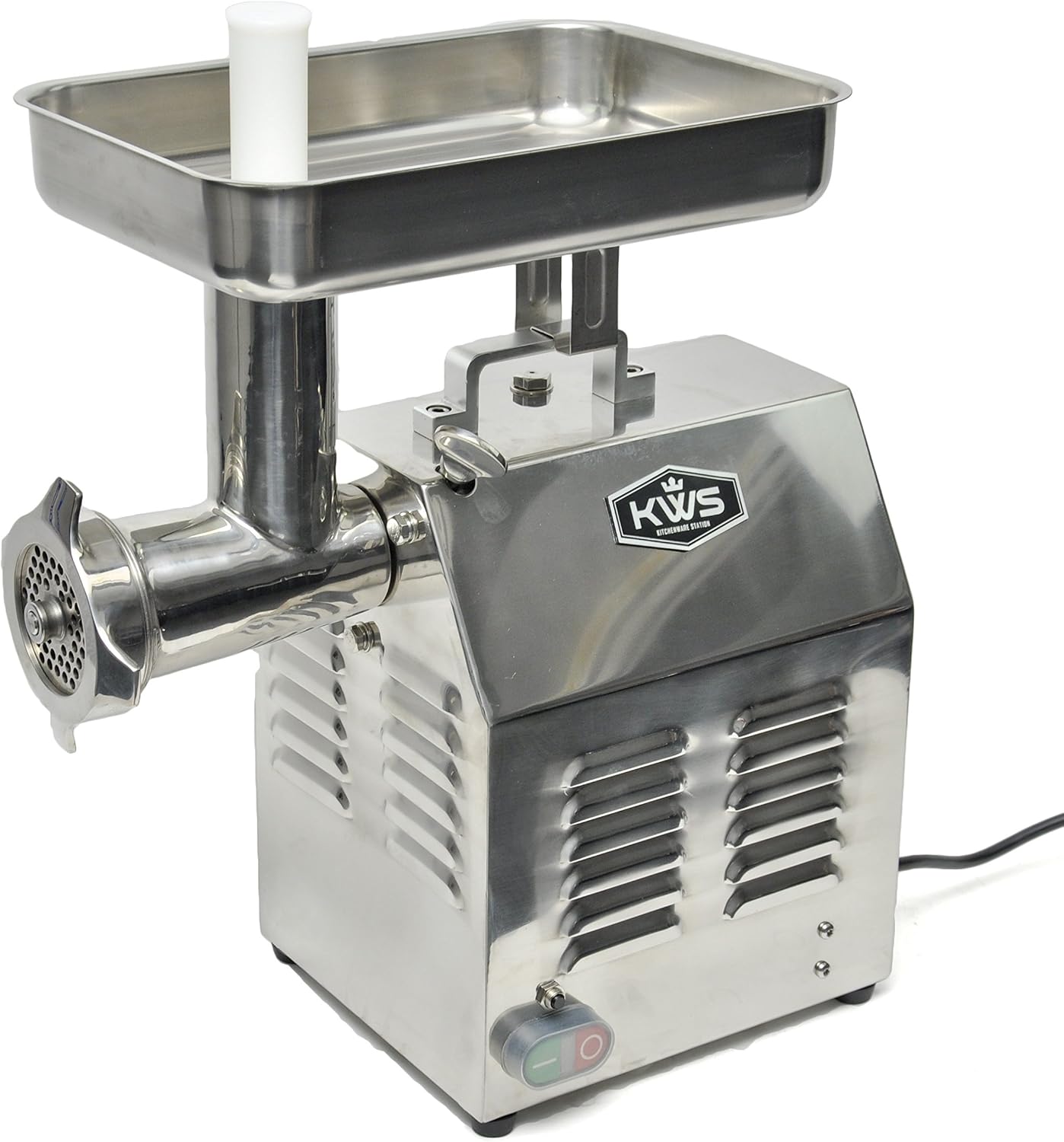 Professional Commercial Meat Grinder Stainless Steel Meat Grinder for Restaurant/Deli/Home (TC-22 Silver)