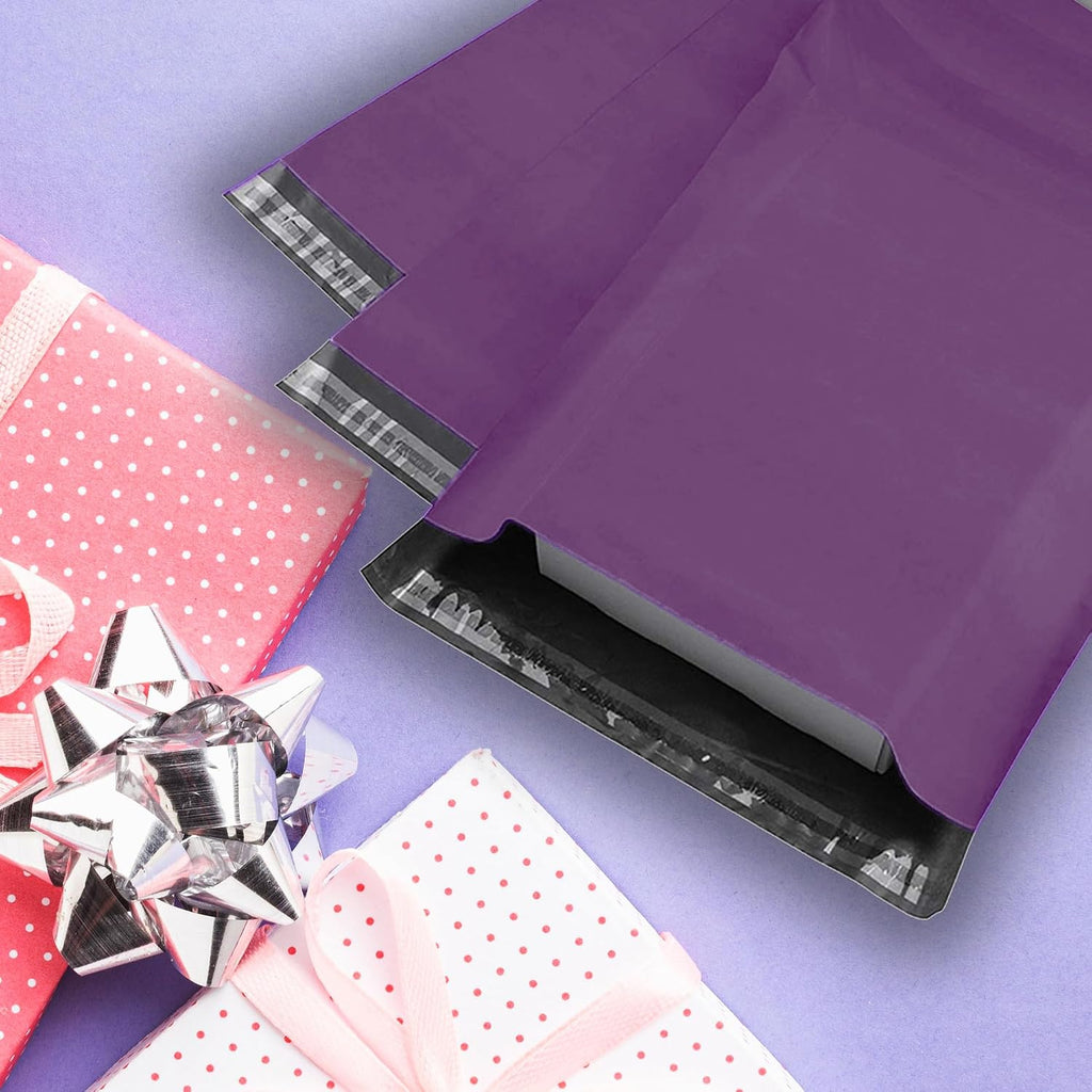 Purple Poly Mailers 14.5x19 100 Pack Self-Seal Shipping Envelopes M7