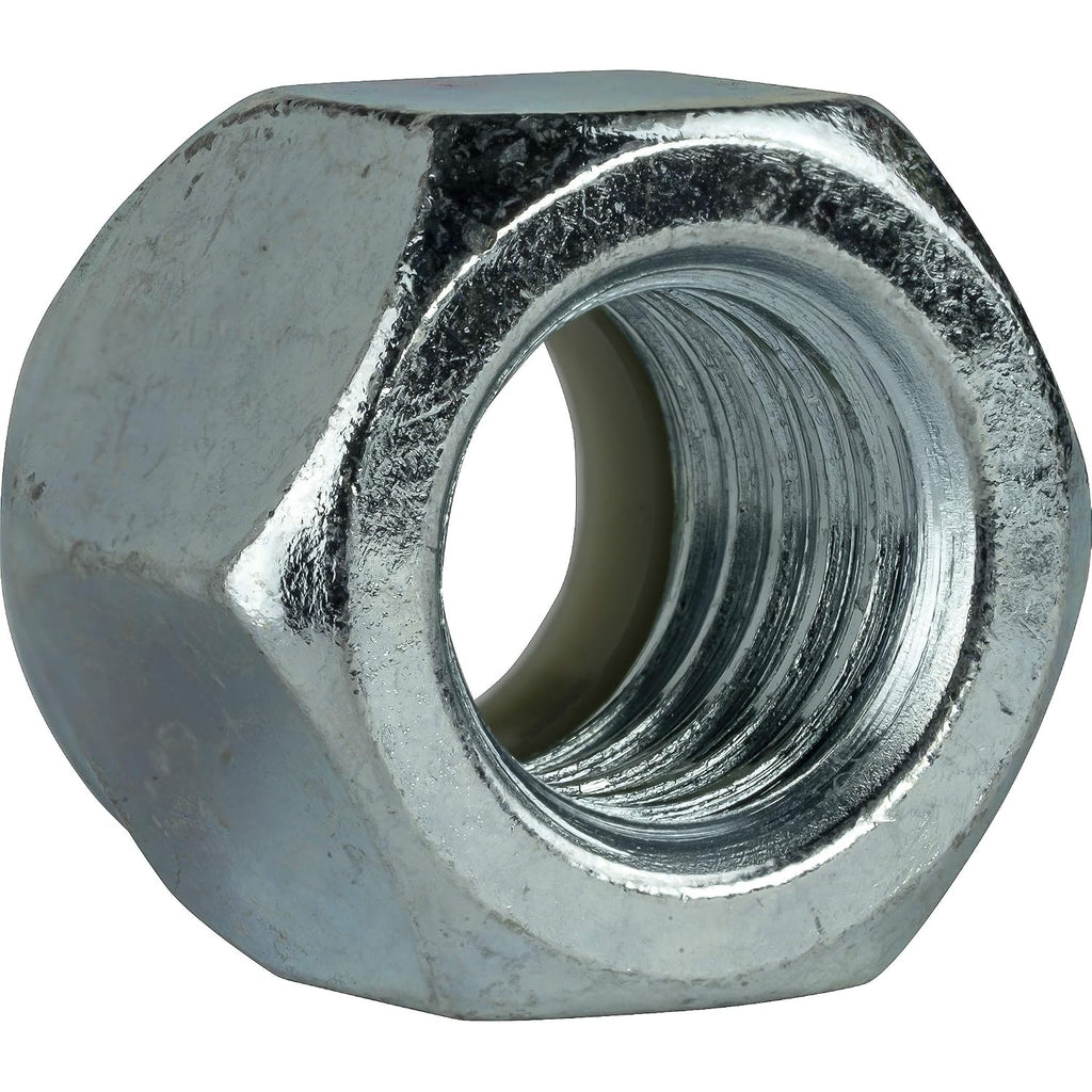 Fastenere Nylon Insert Hex Lock Nuts #6-32 Grade 2 Zinc, Clear Finish, Vibration-Resistant, Durable Hardware Nuts for Secure Fastening, Locking Nut, (100-Pack)