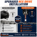Hankewudi 2 Pcs M6x1.0 Thread Repair Tool Compatible Power Drill