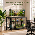 55-75 Gallon Fish Tank Stand with Power Outlet, Black