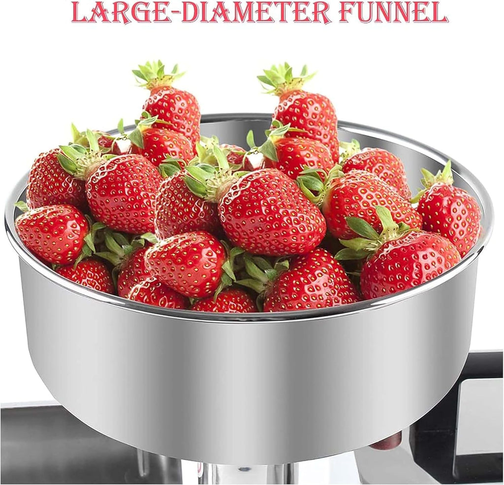 Electric Tomato Strainer Machine – 370W Commercial Food Milling Press for Jams & Sauces, Stainless Steel Fruit Press