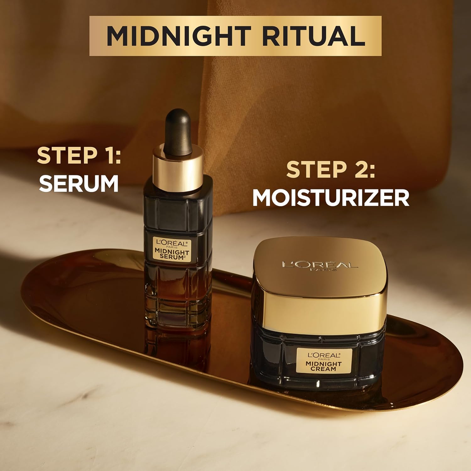 Age Perfect Anti-Aging Midnight Cream, Face Moisturizer with Shea Butter to Reduce Wrinkles and Firm Skin, 1.7oz +