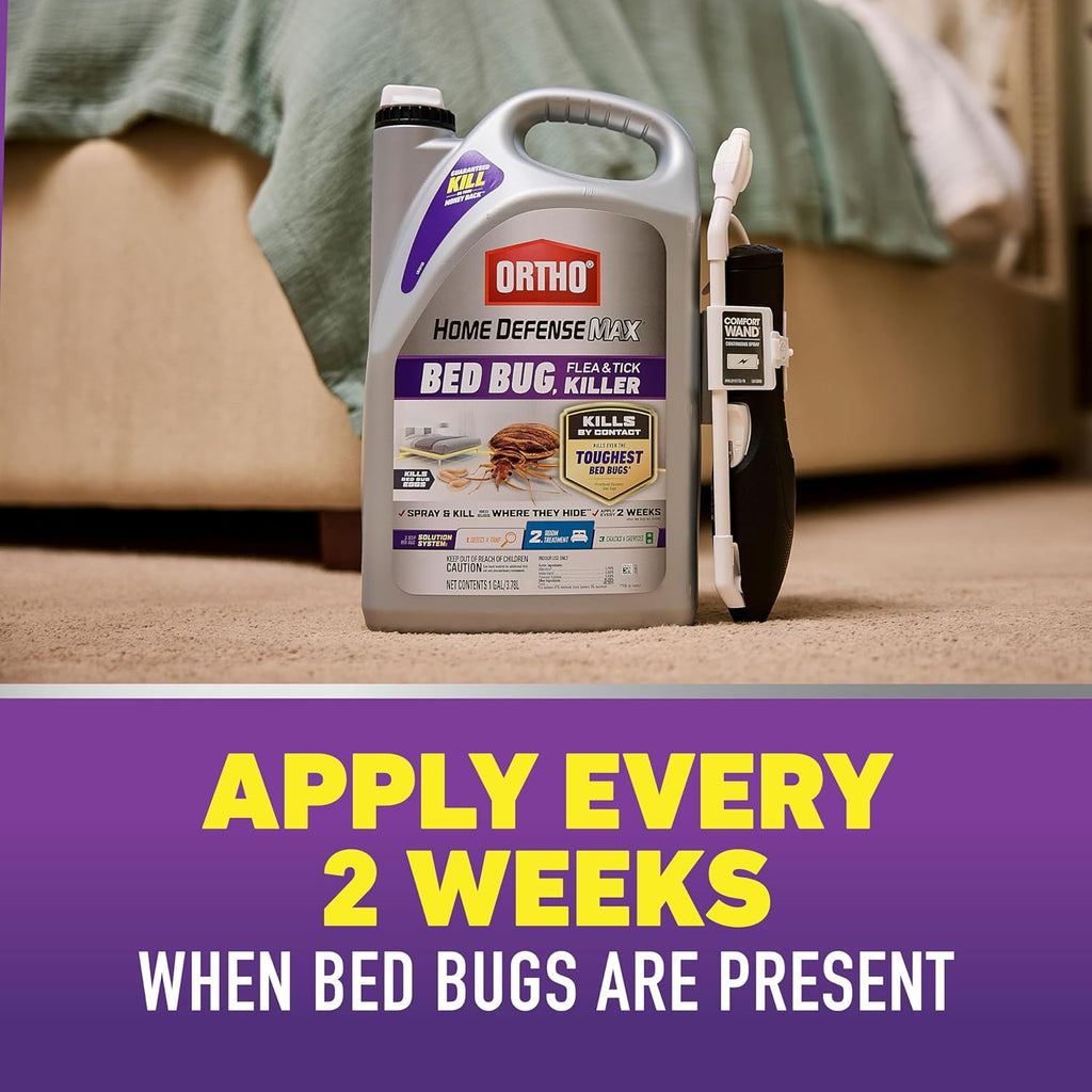 Home Defense Max Bed Bug, Flea & Tick Killer, 1 gal. | Also Kills Bed Bug Eggs, Ready-to-Use, Indoor Pest Control Spray
