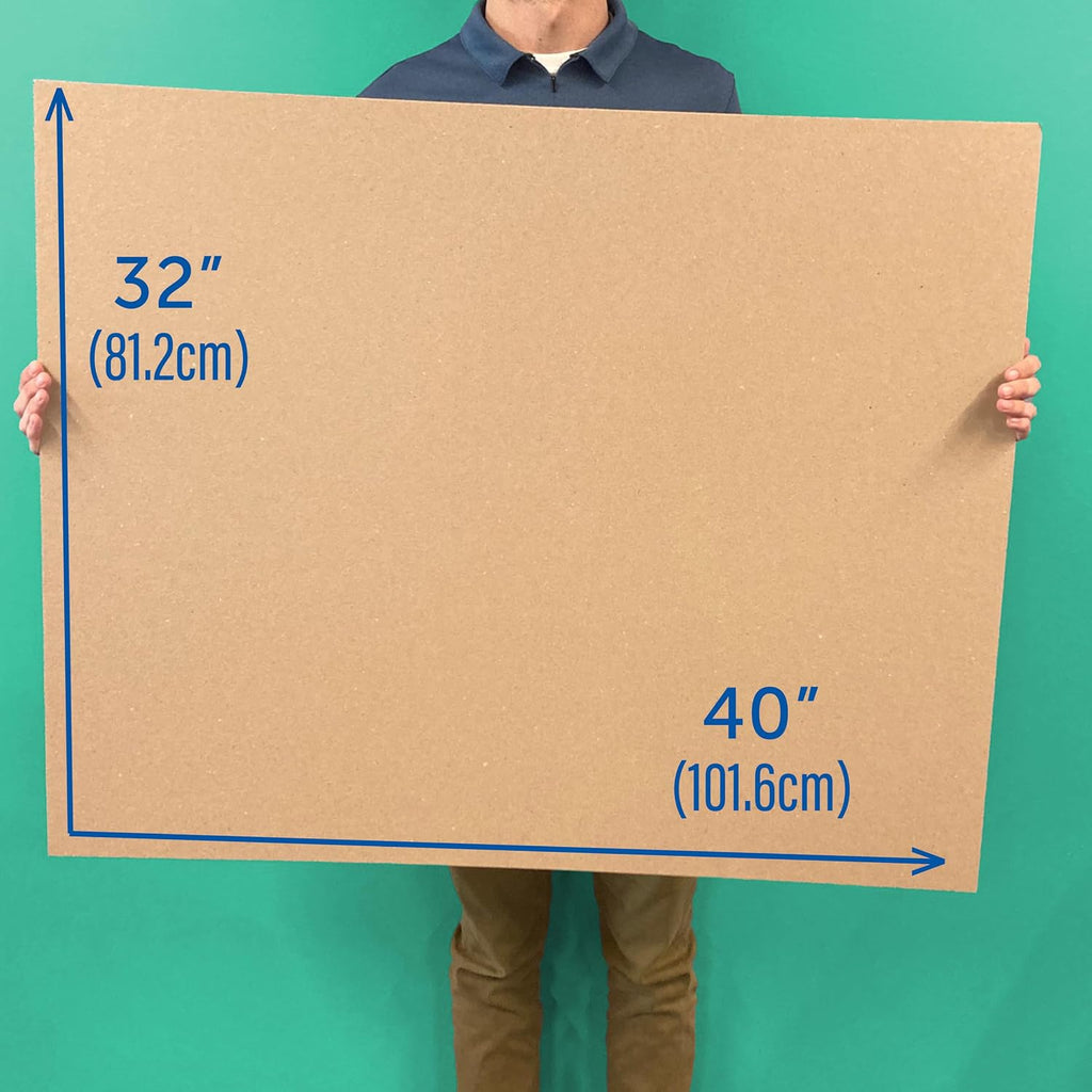 32" x 40" Kraft Two Sided (E-Flute) Corrugated Project Sheets, Cardboard Sheets, Flat Packing Inserts, Crafts, Pads