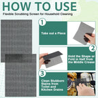 24 Pack Scrubbing Screen Toilet Ring Remover Mesh Scouring Pad