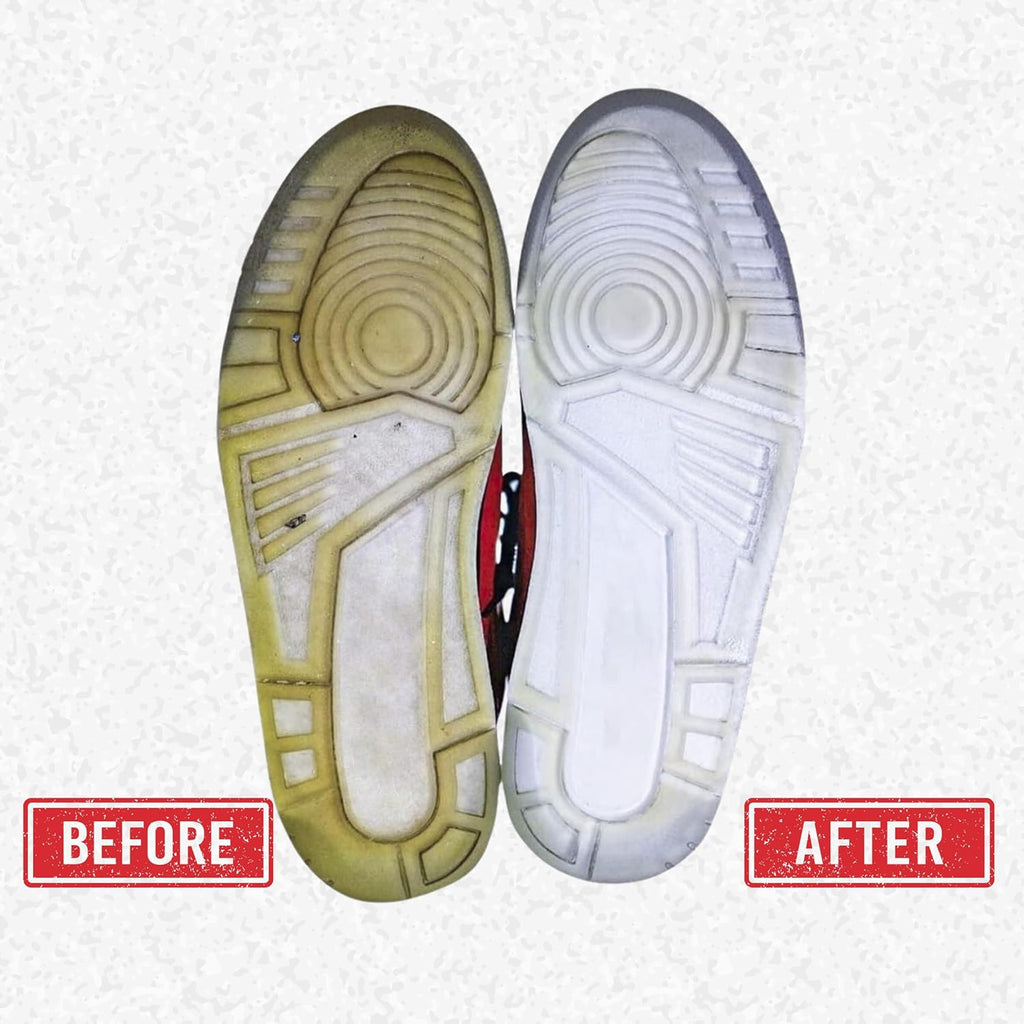 Sole Bright 3.9 oz, White Sole Shoe Cleaner, Effectively Removes Yellowing and Restores Original Look - Shoe Sole