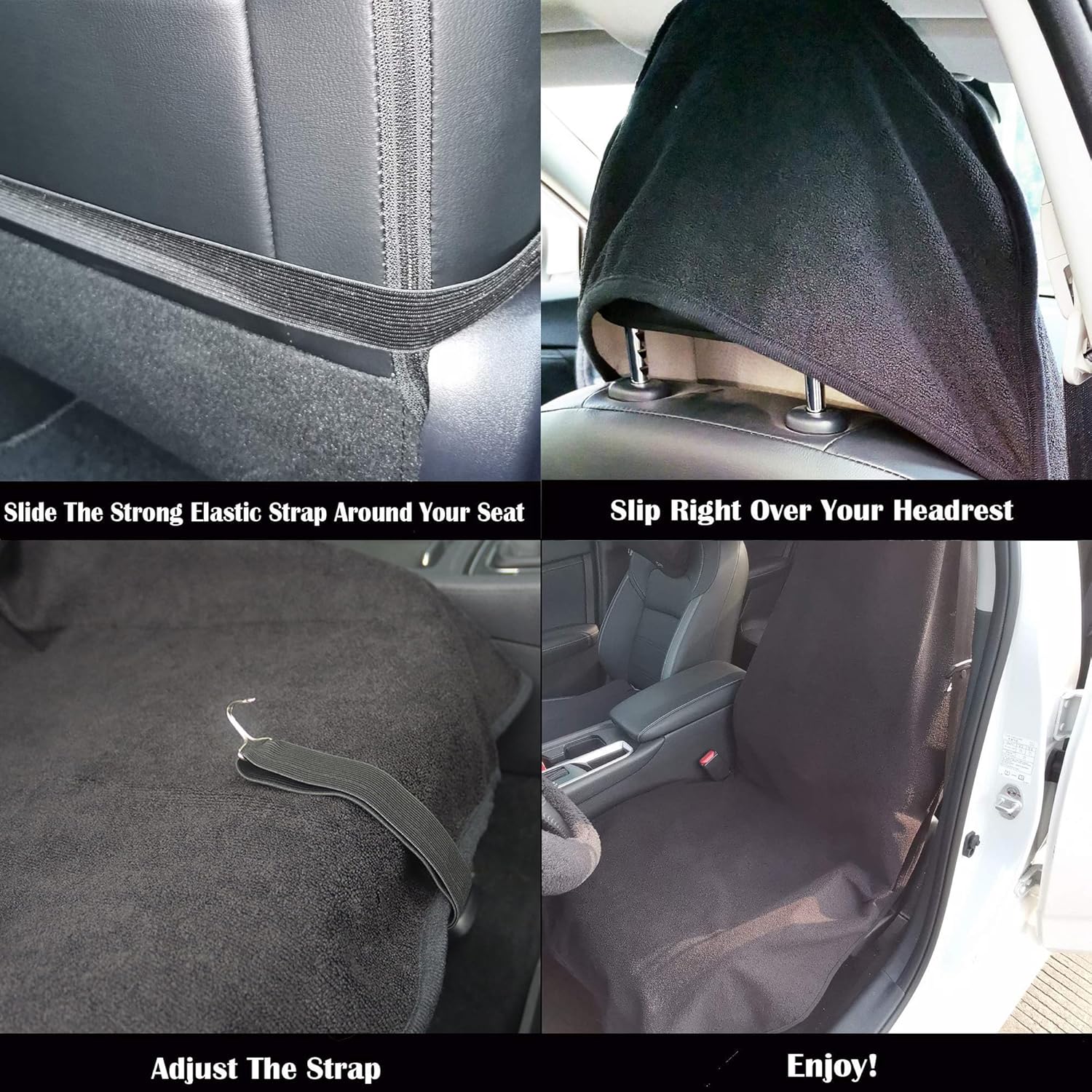 Car Seat Cover Protector Front Seats,for Gym Workout,Running,Swimming,Beach and Hiking,Waterproof Sweat Towel Bucket