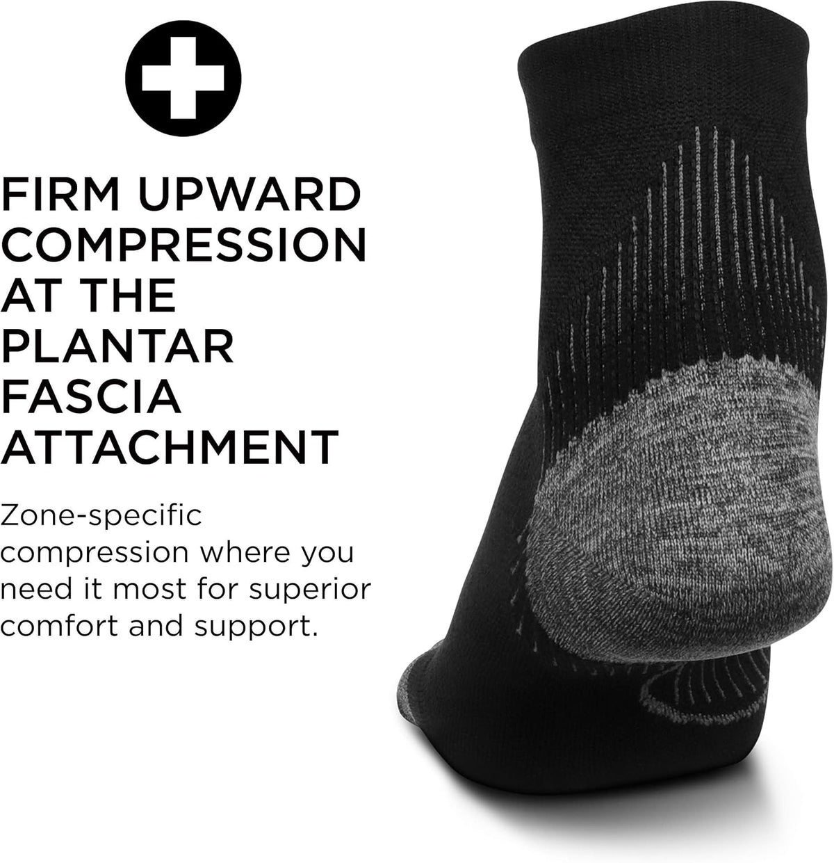 Plantar Fasciitis Relief Ultra Light Quarter Sock