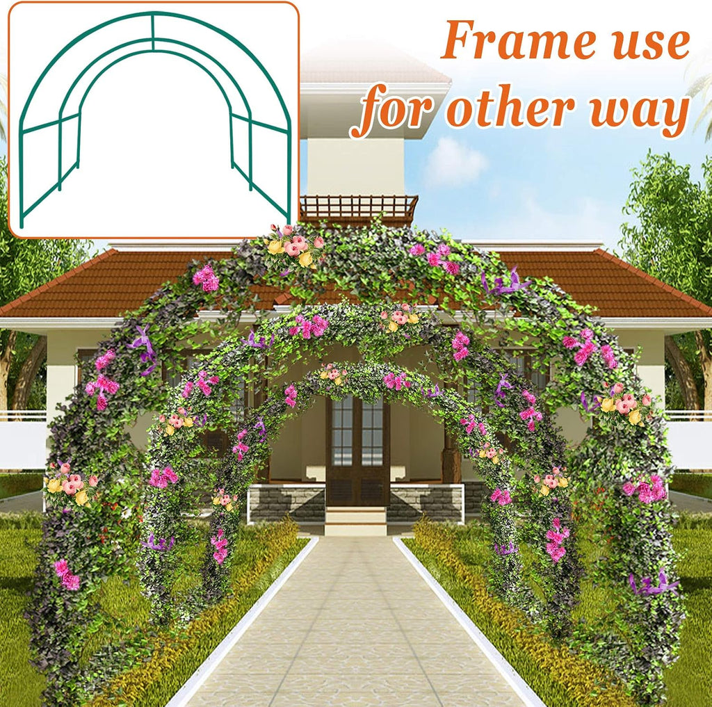 Greenhouse Replacement Frame for Outdoor Larger Hot Garden House , Support Arch Frame Climbing