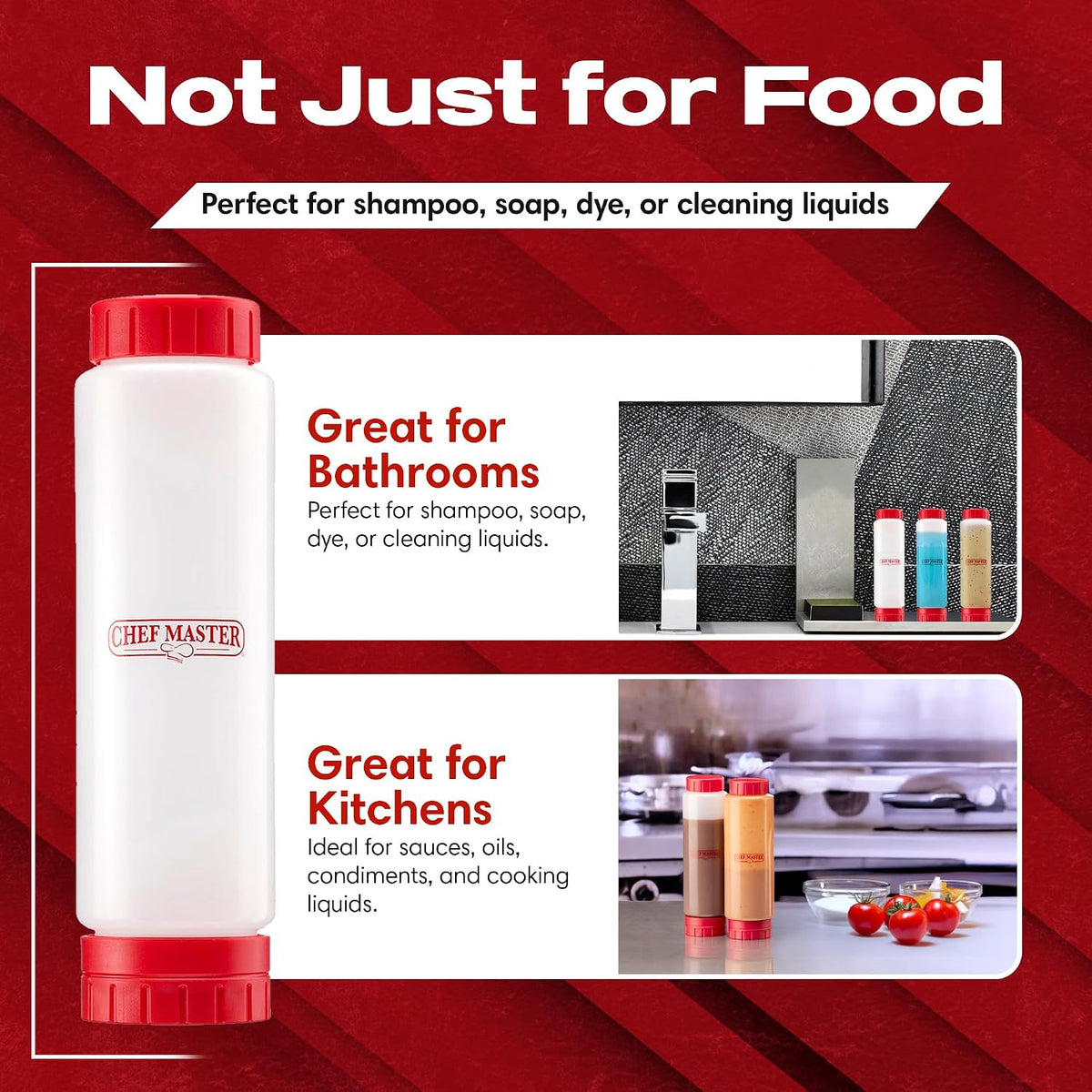 Squeeze Bottle for Sauces, Inverted FIFO Dispenser, 20oz