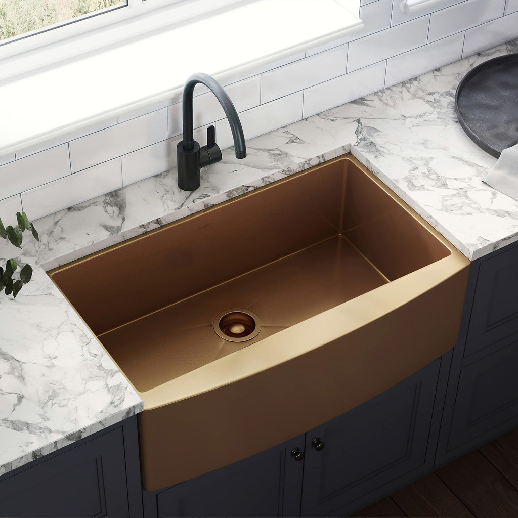 Ruvati Kitchen Sink Garbage Disposal Flange, Copper Tone - RVA1041CP