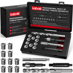 Kolvoii M10x1.25 Thread Repair Kit, 10 Solid 304 Stainless Steel Inserts