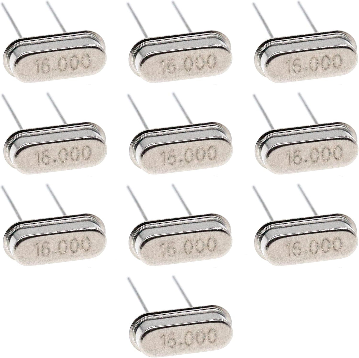 10pcs Quartz Crystal Oscillator 2 Pins 49S HC-49S DIP Replacements (16MHz)
