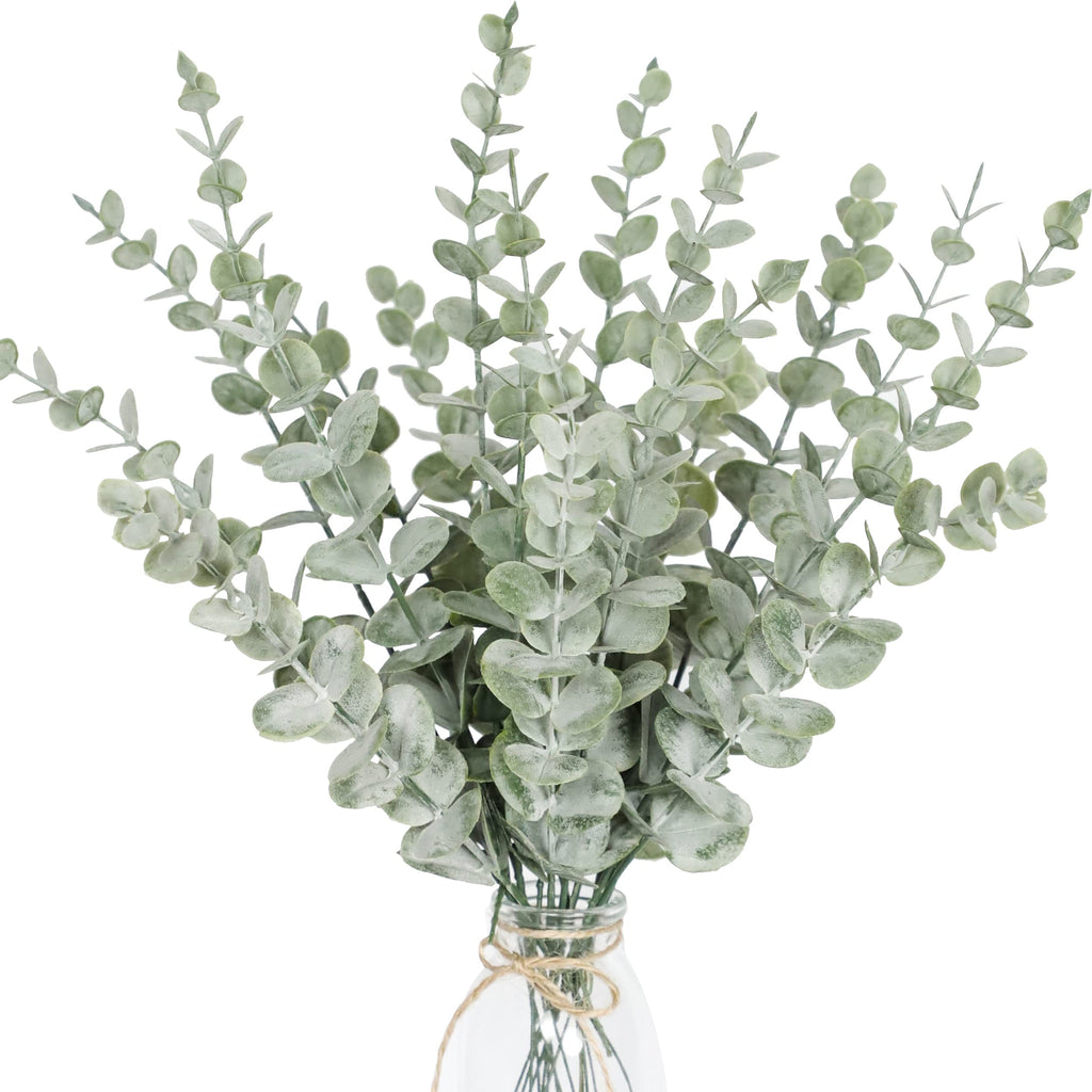 18pcs Eucalyptus Stems Artificial Eucalyptus Leaves Stems