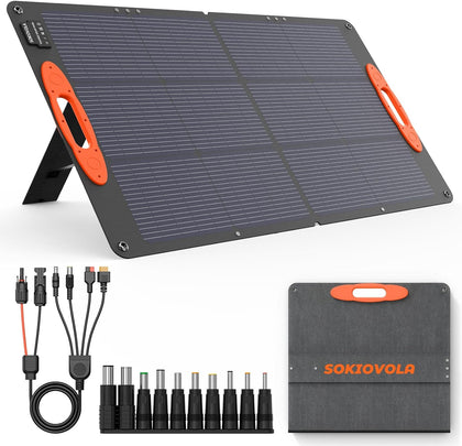 N-Type 16BB 100W Portable Solar Panel 18V ETFE Portable Foldable Solar Charger NextGen 25% High Conversion Folding