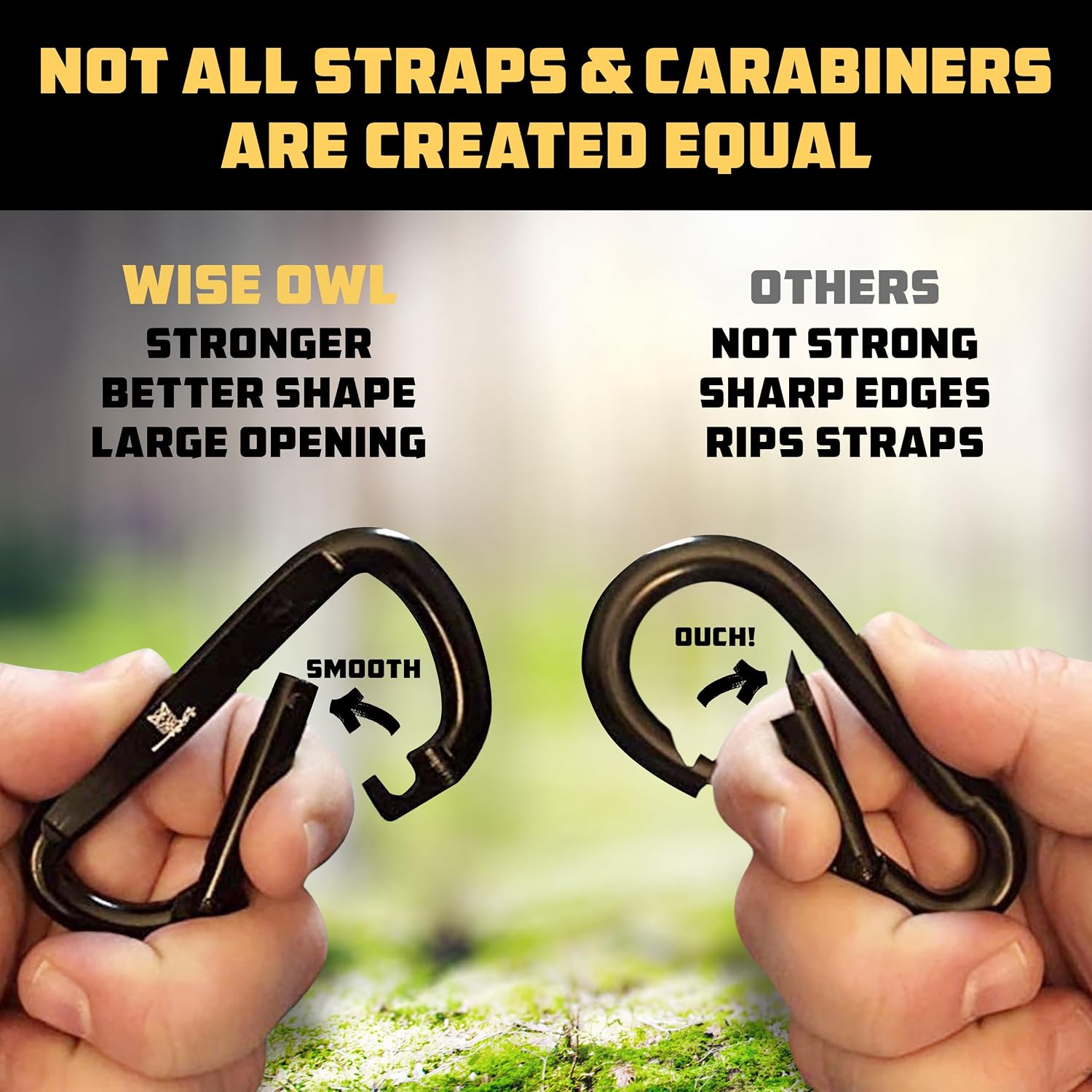 Hammock Straps for Trees – 10ft Heavy-Duty Tree Hanging Kit with Carabiners, 38 Loops & Hooks – Essential Hammock