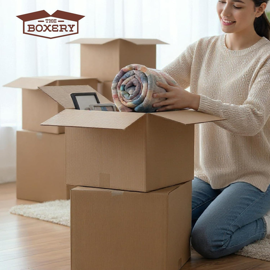 10"x8"x6" Corrugated Cardboard Boxes 100-Pack | Durable ECT 32 Corrugated Shipping Boxes for Mailing, Packing