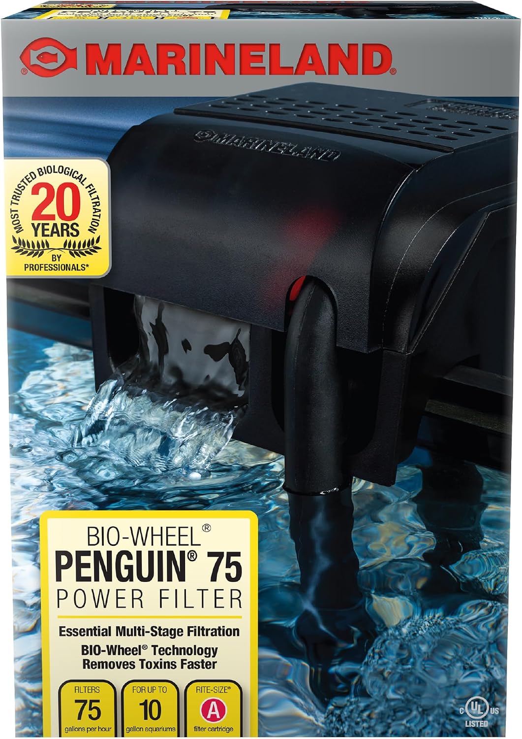 Bio-Wheel Penguin 75 GPH Power Aquarium Filter