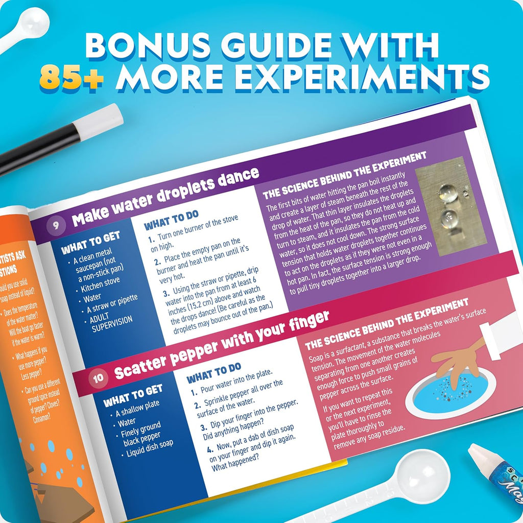 NATIONAL GEOGRAPHIC Science Magic Kit – Science Kit for Kids with 100+ Unique Experiments and Magic Tricks, Chemistry