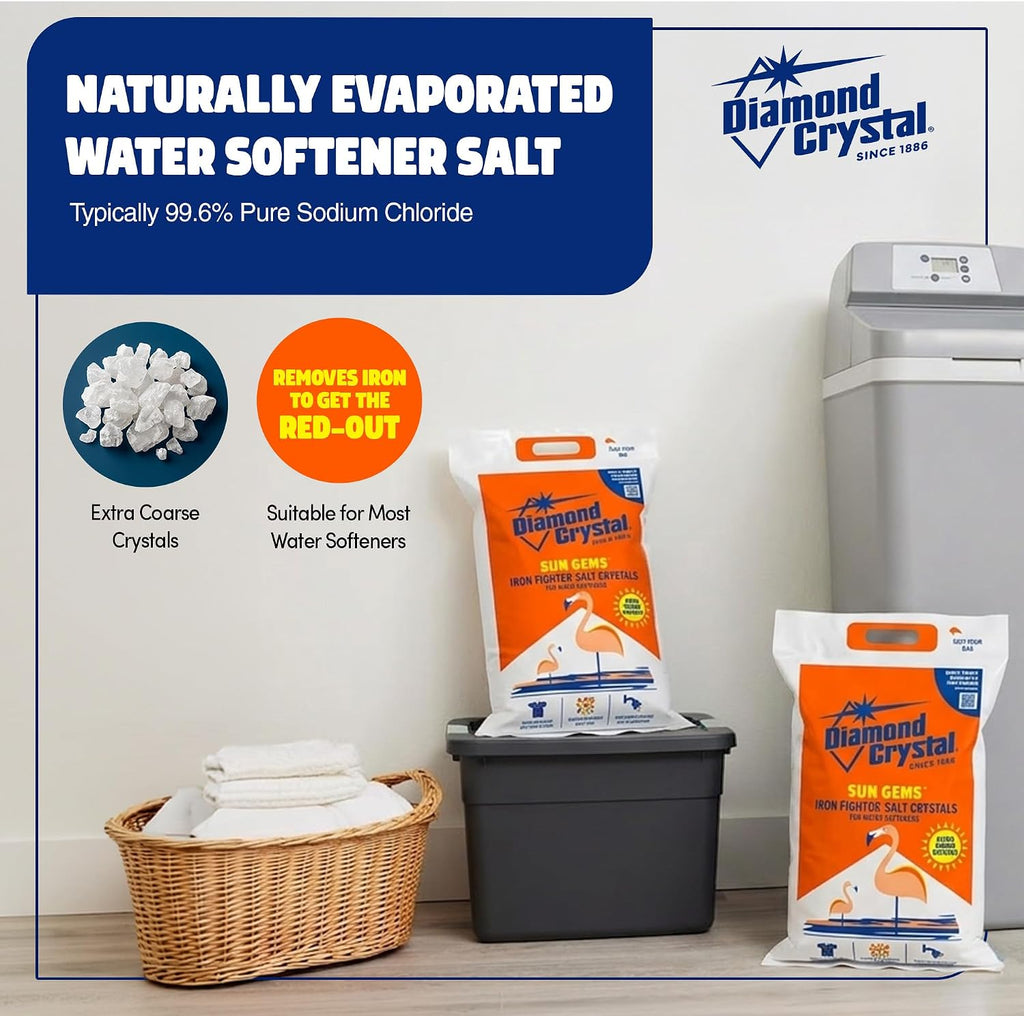 Sun Gems Iron Fighter Water Softener Salt Crystals, 40 lbs