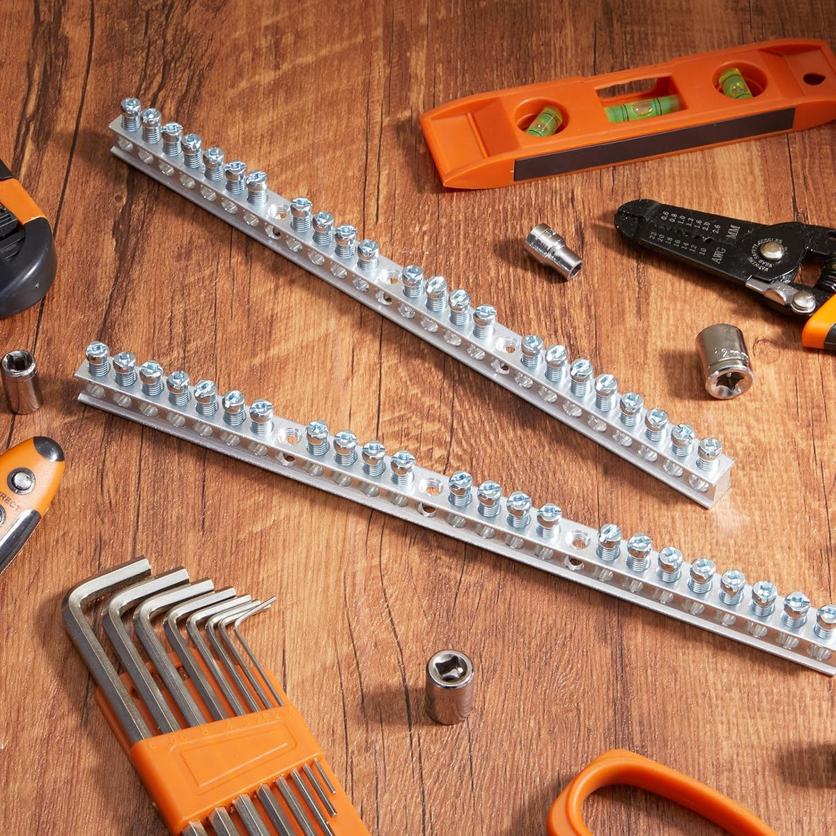Relaxweex 2 Set Ground Bar Kit, 23 Terminal Positions for Electrical Panel