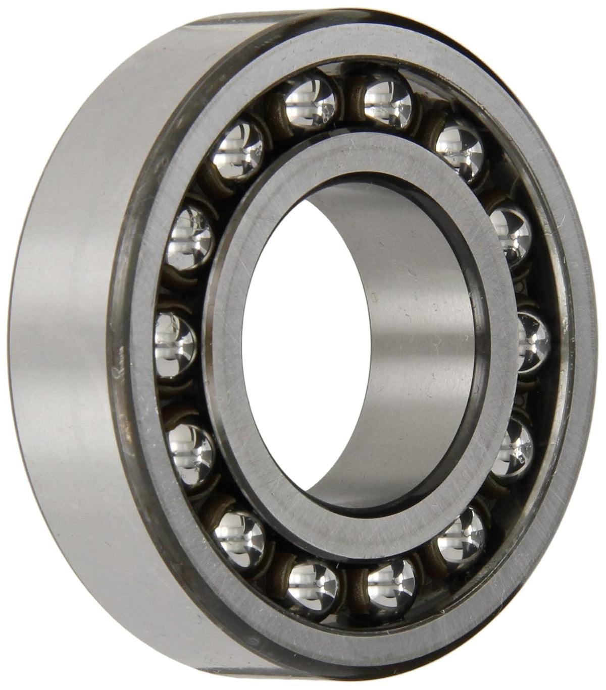 SKF 1206 ETN9/C3 Double Row Self-Aligning Bearing, ABEC 1 Precision, Open, Plastic Cage, C3 Clearance, Metric, 30mm Bore, 62mm OD, 16mm Width